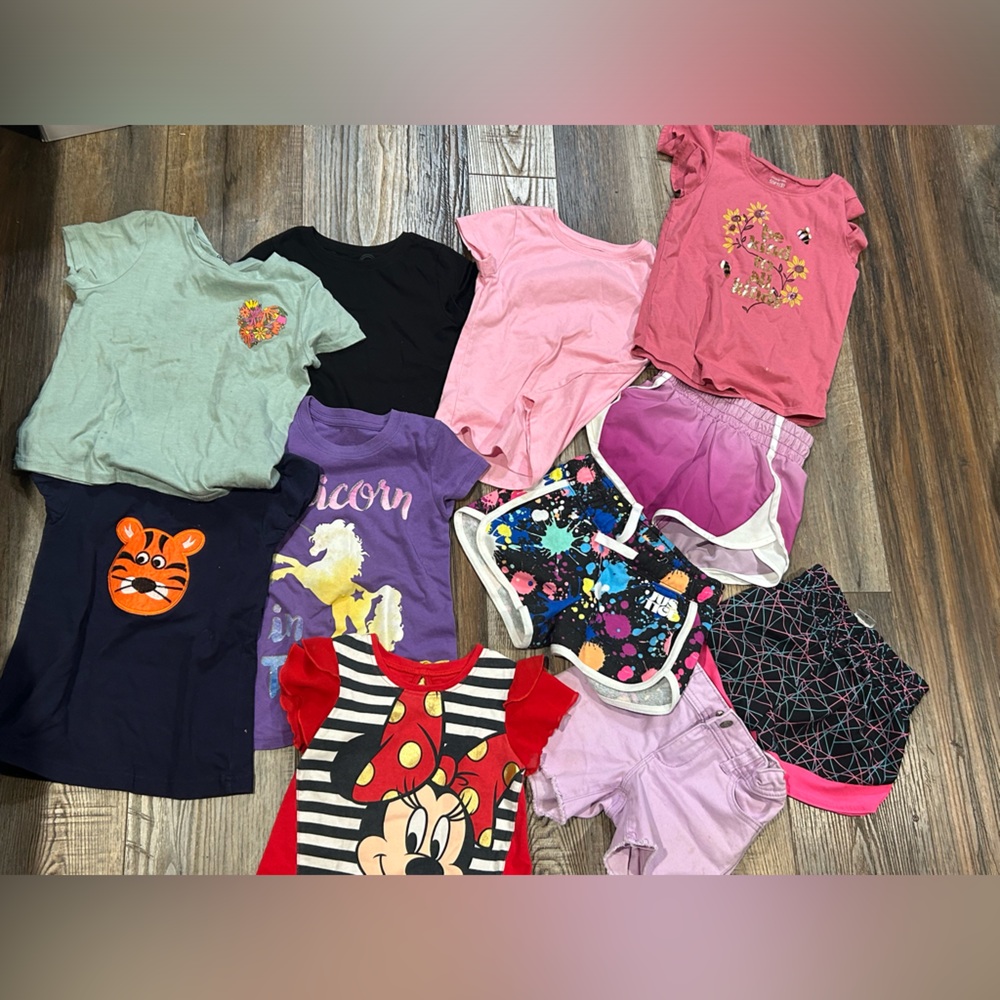 11 pc lot of kids summer PLAY clothes 4T-5/6